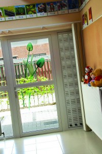 intensieve ventilatie binnen in school Schakeltje in Dilsen Stokkem