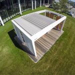 RENSON SKYE®: Exclusive terrace covering with operable, bladed retractable roof