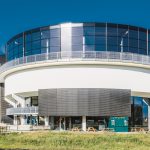 Renson Linius wall cladding at the todi diving centre (case study)
