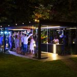 A pergola is the perfect place for a party