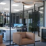 Aesthetic and minimalistic office and meeting room design with Arlu divina glass walls